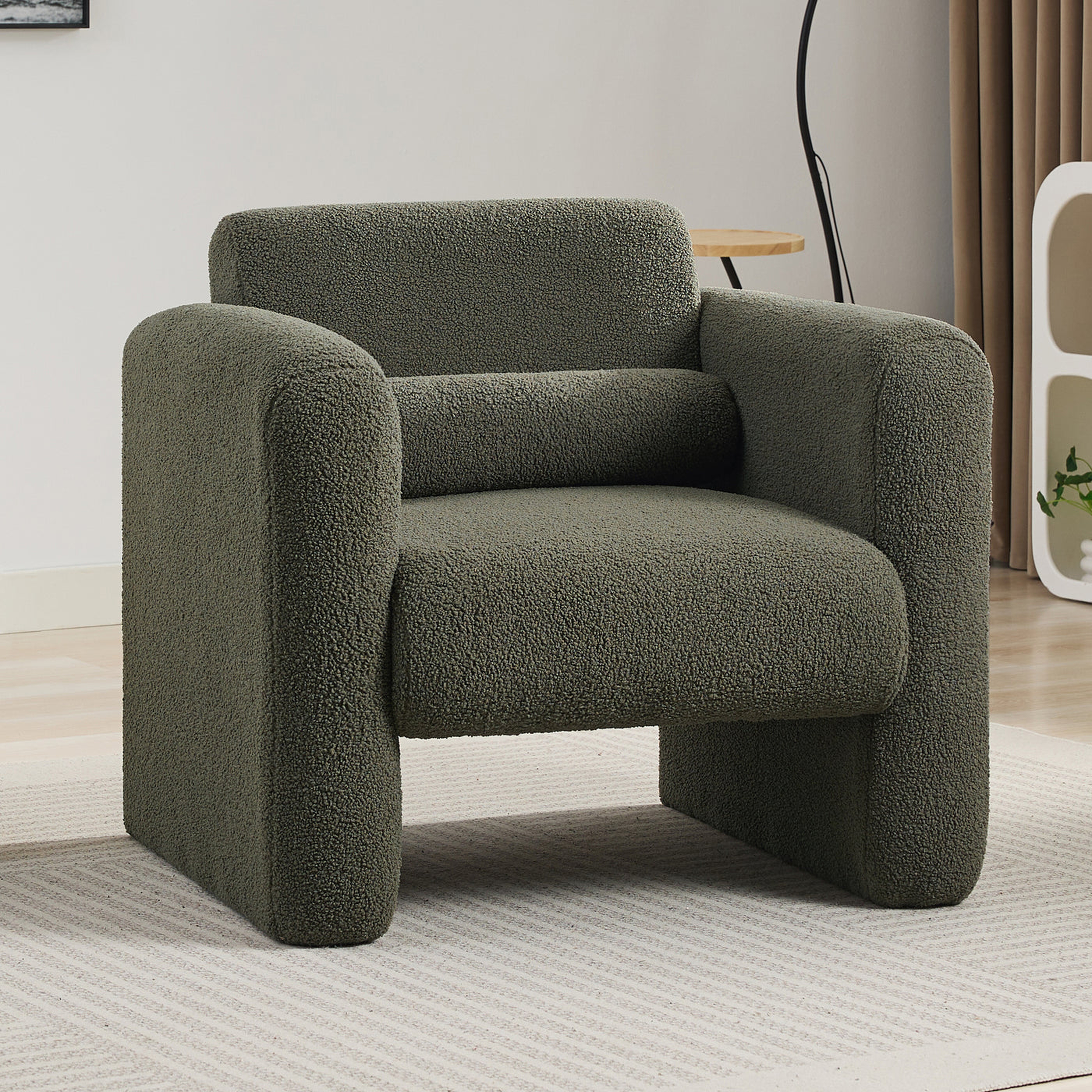 Contour & Co. | Sherpa Modern Cloud Accent Chair - Walker Edison