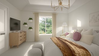 Modern, Glam, Transitional Bedroom by Havenly Interior Designer Valerie